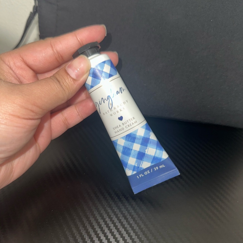 Bath & Body Works - Gingham Hand Cream with Shea Butter! Mini Size.